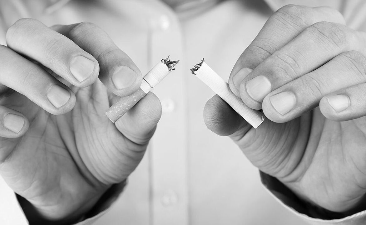 Quitting smoking with prostatitis